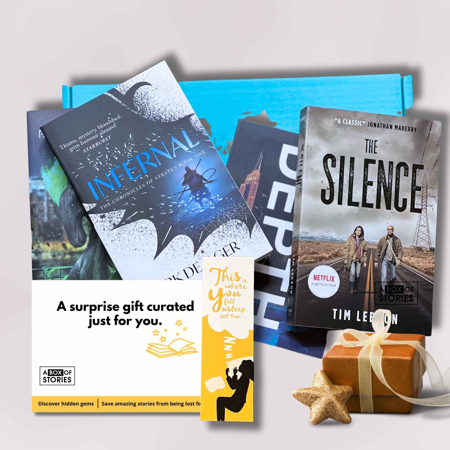 A Science Fiction & Fantasy Box of 4 Surprise Books