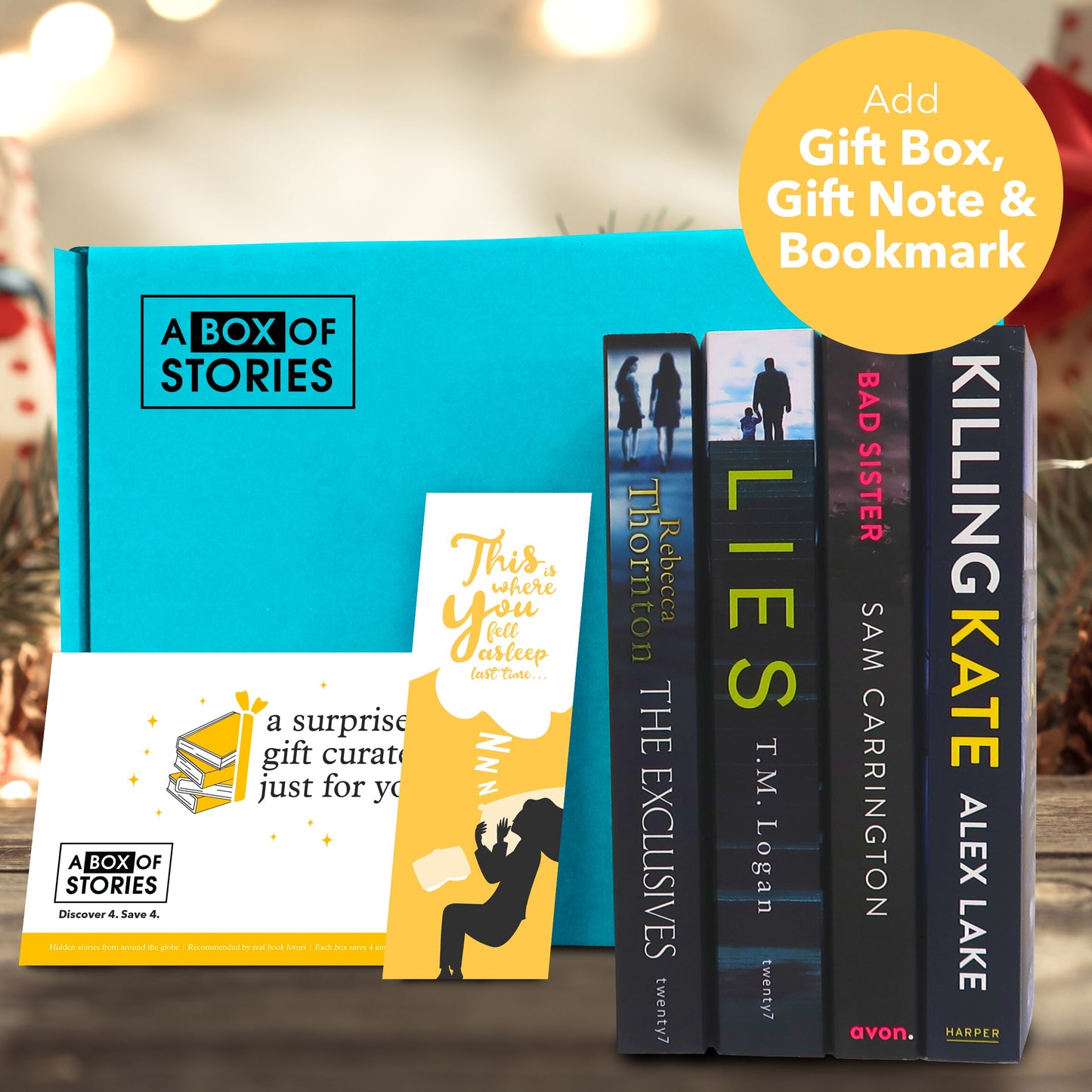 Crime, Mystery & Thriller Box of 4 Surprise Books - A Box of Stories